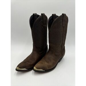 Masterson Leather Boots Women 6.5 Hearts Chain Cowgirl Western Pointed Toe RB920